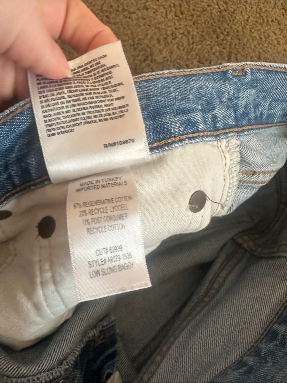 Agolde low slung baggy jeans - Picture 5 of 5